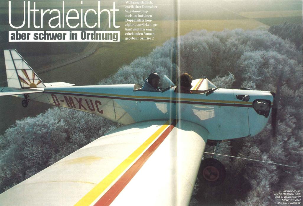 open fliegermagazin März 87 Ultraleicht aber schwer in Ordnung